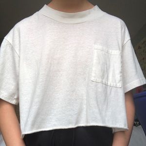 white uo crop top